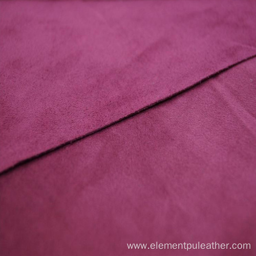 Nonwoven synthetic microfiber suede leather for shoes